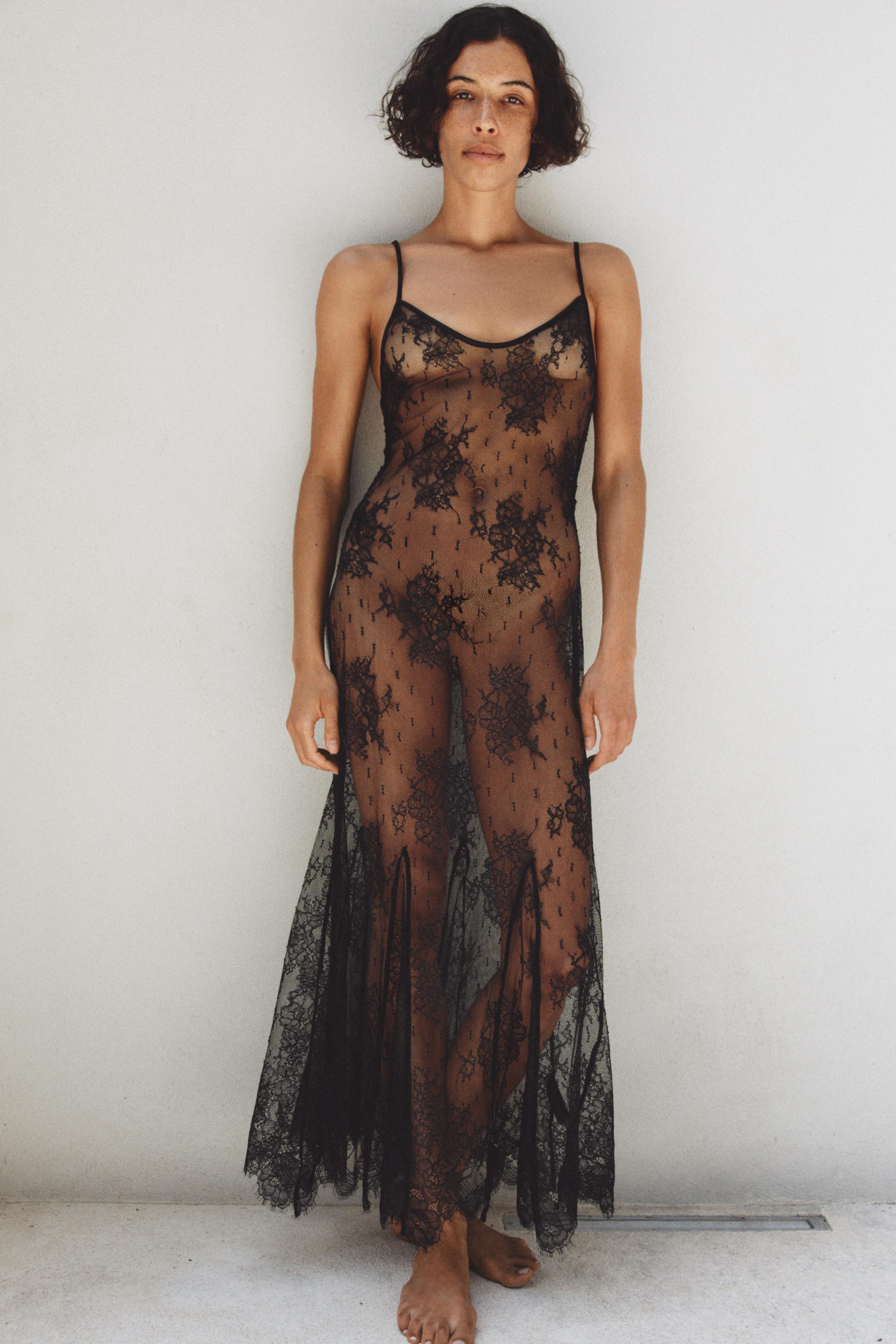 LACE STRAP DRESS